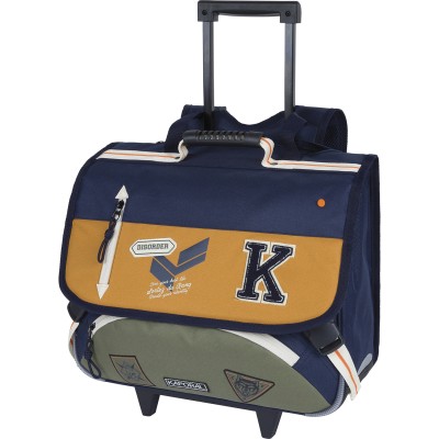 CARTABLE A ROULETTES KAPORAL PRIMAIRE 41 cm