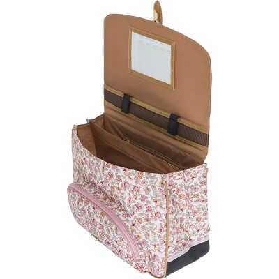 Cartable Capucine rose Tann's x Cyrillus 38cm