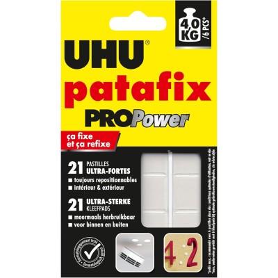 UHU 21 Patafix Pro Power Résistance Ultra Forte