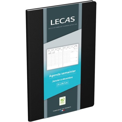 Agenda LECAS Civil 2025 Format 21x29.7 cm Noir