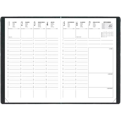 Agenda LECAS Civil 2025 Format 21x29.7 cm Noir